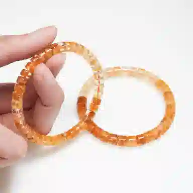子婳 稳定事业正能量磁场信物小众设计简约百搭#好运 黄水晶 手串 男女同款情侣款
