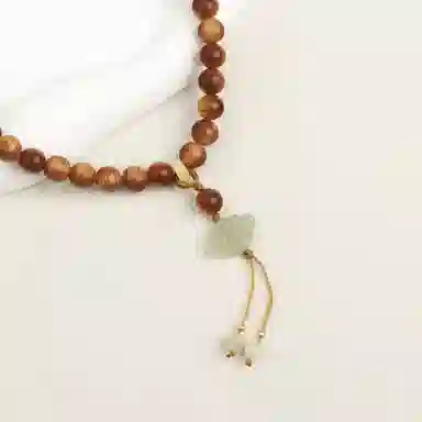 子婳 太行高油透光双圈缠绕手持念珠文玩串珠小众精致国风国潮高端奢华 崖柏 手串 男女同款情侣款