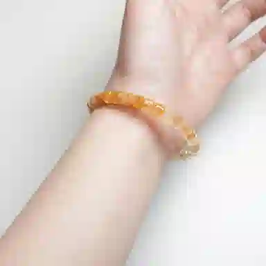 子婳 稳定事业正能量磁场信物小众设计简约百搭#好运 黄水晶 手串 男女同款情侣款
