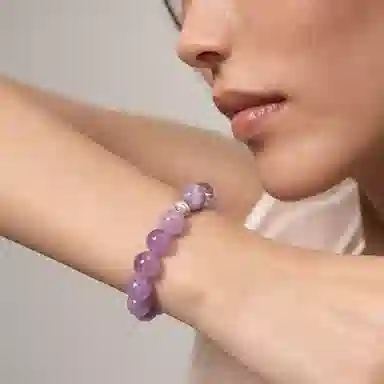 子婳 紫韵流光薰衣草诸事顺逐招桃花转运珠新式经典小清新浪漫甜美轻奢优雅气质百搭串珠#好运 紫水晶 手串 女款