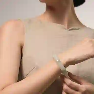 子婳 新中式国风复古简约设计宫廷风汉服旗袍轻奢优雅气质百搭清新雅典高端贵气 天山翠 手镯 女款