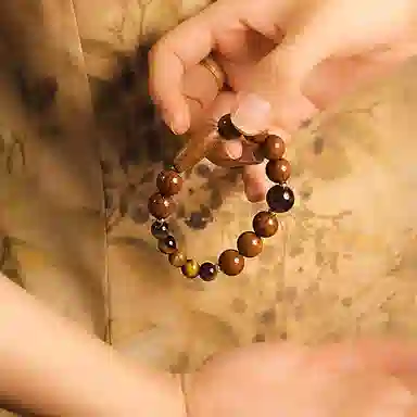 子婳 清冷雅致文玩盘玩持念珠新中式复古时尚优雅高端气质#好运 紫金鼠 手串 男女同款情侣款