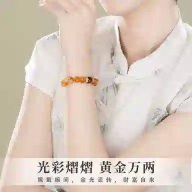 子婳 招财转运平安顺逐情绪稳定小众精致轻奢简约优雅气质百搭串珠手饰#好运 黄水晶 手串 女款