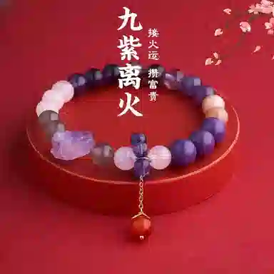 子婳 九紫离火多宝本命年转运珠招财轻奢百搭告白礼物#好运 紫水晶 手串 女款