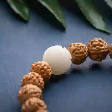 子婳 手工雕刻莲花 复古国风 好运莲莲 简约百搭 金刚菩提 手串 男女同款情侣款