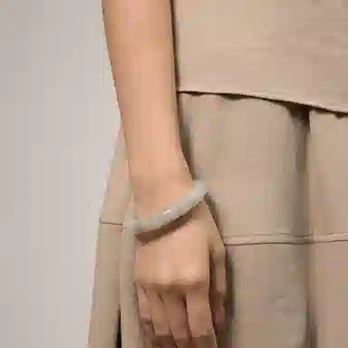 子婳 新中式国风复古简约设计宫廷风汉服旗袍轻奢优雅气质百搭清新雅典高端贵气 天山翠 手镯 女款