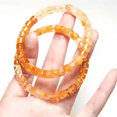 子婳 稳定事业正能量磁场信物小众设计简约百搭#好运 黄水晶 手串 男女同款情侣款