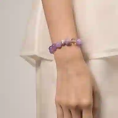 子婳 紫韵流光薰衣草诸事顺逐招桃花转运珠新式经典小清新浪漫甜美轻奢优雅气质百搭串珠#好运 紫水晶 手串 女款