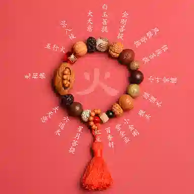 子婳 五行补水木金火土十八籽多宝复古国潮国风文化精致转运 菩提子/菩提籽 手串 男女同款情侣款