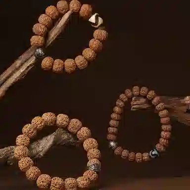 子婳 盘玩念珠文玩转运珠手持精工细作原籽子时尚百搭 金刚菩提 手串 男款