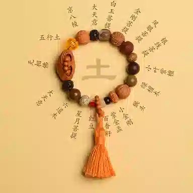 子婳 五行补水木金火土十八籽多宝复古国潮国风文化精致转运 菩提子/菩提籽 手串 男女同款情侣款