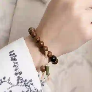 子婳 清风太极八卦八卦禅意文玩盘玩念珠招财转运平安纳福#好运 六道木 手串 女款