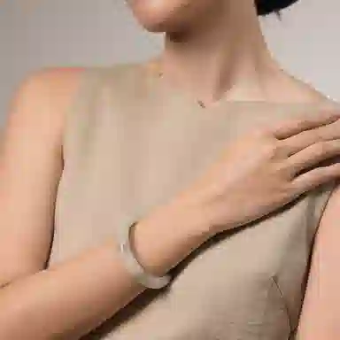 子婳 新中式国风复古简约设计宫廷风汉服旗袍轻奢优雅气质百搭清新雅典高端贵气 天山翠 手镯 女款