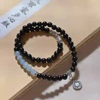 子婳 智慧能量事业有成招财转运小众复古精致时尚简约百搭高级气质 黑檀 手串 女款