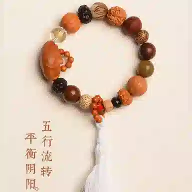 子婳 五行补水木金火土十八籽多宝复古国潮国风文化精致转运 菩提子/菩提籽 手串 男女同款情侣款