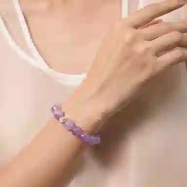 子婳 紫韵流光薰衣草诸事顺逐招桃花转运珠新式经典小清新浪漫甜美轻奢优雅气质百搭串珠#好运 紫水晶 手串 女款