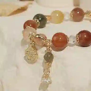 子婳 时来运转财富亨通多宝福禄寿小众轻奢点缀独特设计优雅清新浪漫告白#好运 多色水晶 手串 女款