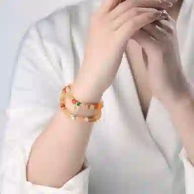 子婳 诸事顺利顺逐新中式民族风文玩招财转运珠水逆退散高级感显白#好运 金丝玉 手串 女款