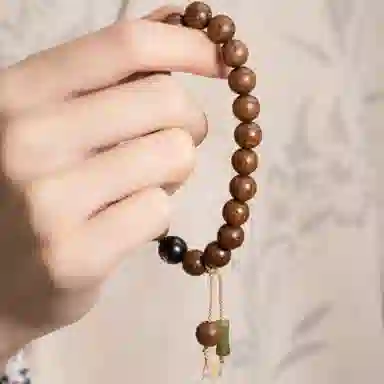 子婳 清风太极八卦八卦禅意文玩盘玩念珠招财转运平安纳福#好运 六道木 手串 女款