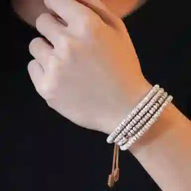 子婳 海南原生态迷你小佛珠念珠复古文玩盘玩必备#好运 星月菩提 手串 男女同款情侣款