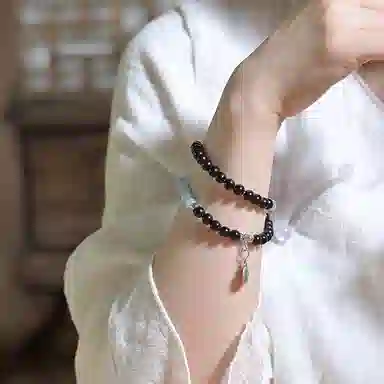 子婳 智慧能量事业有成招财转运小众复古精致时尚简约百搭高级气质 黑檀 手串 女款