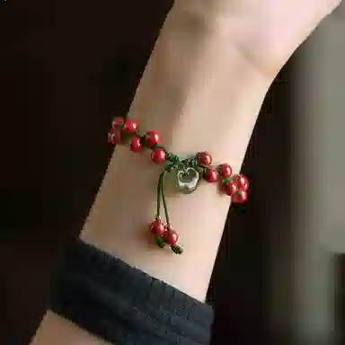 子婳 新中式国潮复古小众精致个性轻奢高级国风 朱砂 手串 男女同款情侣款