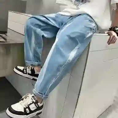 唐狮童装牛仔裤 休闲舒适泼墨个性潮流时尚 中小童