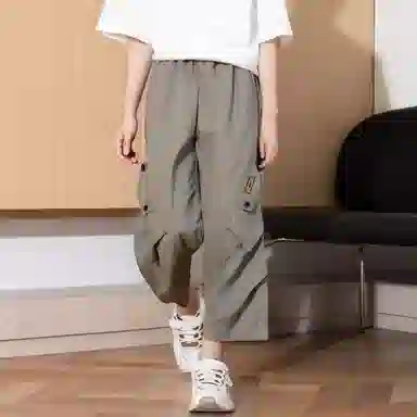 唐狮童装长裤 时尚纯色百搭洋气 中小童