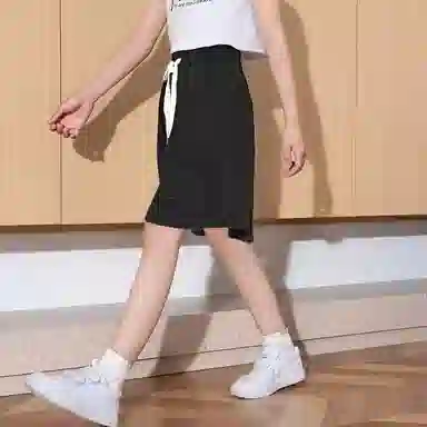 唐狮童装 纯色舒适百搭休闲五分短裤 儿童款