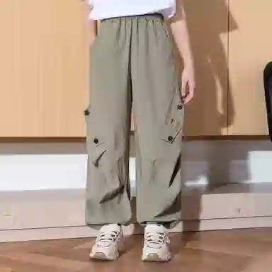 唐狮童装长裤 时尚纯色百搭洋气 中小童