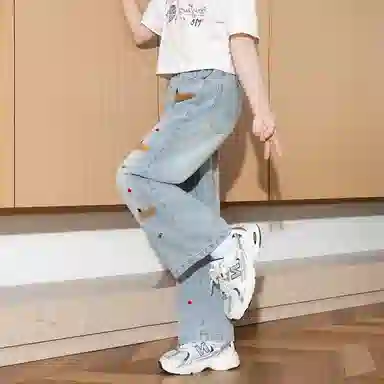 唐狮童装牛仔裤 潮流时髦亲肤舒适透气时尚 中小童