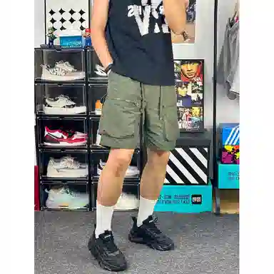 徐百货 美式机能风大口袋透气裤潮牌痞帅伞兵五分裤工装短裤 男女同款
