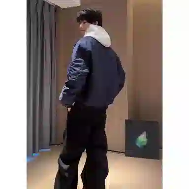 北欧攻略 美式复古潮流百搭翻领短款飞行员夹克 男女同款