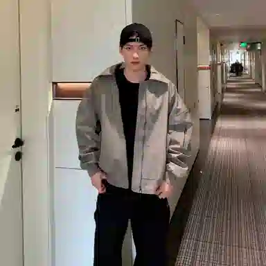 徐百货  美式高街潮牌百搭休闲时尚宽松春秋款纯色简约学生党穿搭潮流痞帅感棒球服 男女同款