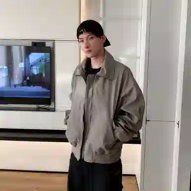 徐百货  美式高街潮牌百搭休闲时尚宽松春秋款纯色简约学生党穿搭潮流痞帅感棒球服 男女同款