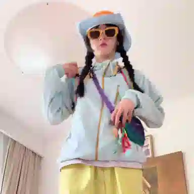 徐百货 美式多巴胺配色冰丝上衣夏季薄款高街冰感外套山系户外骑行夹克百搭高级感长袖防晒服 男女同款