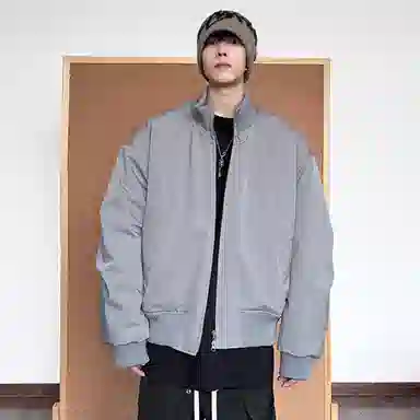 悍戈 美式宽松潮流短款防风外套夹克 男女同款