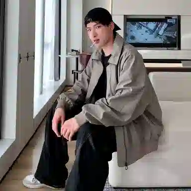 徐百货  美式高街潮牌百搭休闲时尚宽松春秋款纯色简约学生党穿搭潮流痞帅感棒球服 男女同款