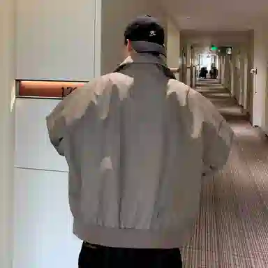 徐百货  美式高街潮牌百搭休闲时尚宽松春秋款纯色简约学生党穿搭潮流痞帅感棒球服 男女同款