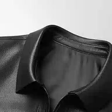 高档柔软山羊皮打造的时尚商务休闲通勤真皮夹克外套皮衣 男款