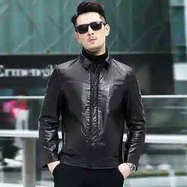 美式复古高档轻奢头层牛皮潮流工装皮夹克皮衣 男款