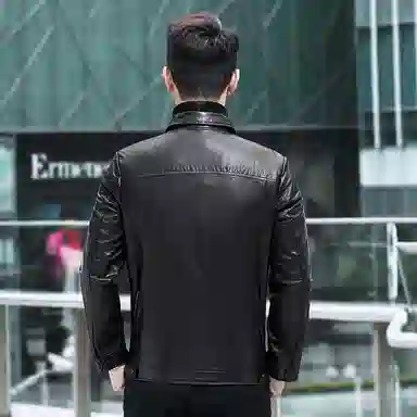 美式复古高档轻奢头层牛皮潮流工装皮夹克皮衣 男款