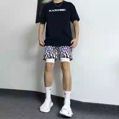 美式复古高街哥特风透气舒适宽松百搭运动短裤系列篮球裤 男女同款