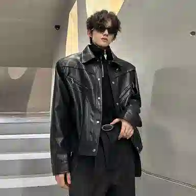 ZIAREL PU Leather Jacket