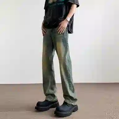 帝狼牛 美式复古风百搭显高显瘦多种版型裤子牛仔裤 男女同款