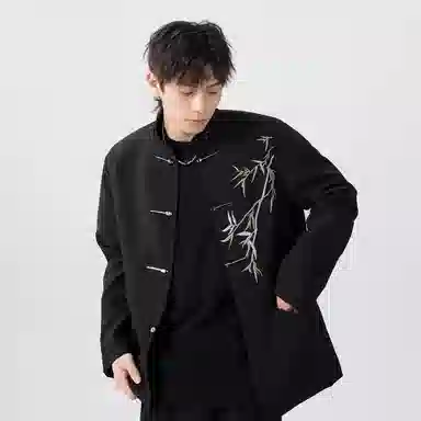 Zhongshi Bamboo Embroidery Blazer