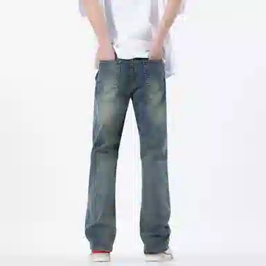 MADONA Vintage Lightning Logo Jeans