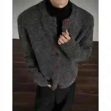 MADONA Vintage Button Knit Cardigan