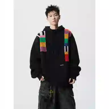 MADONA Rainbow Knit Hoodie