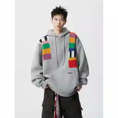 MADONA Rainbow Knit Hoodie